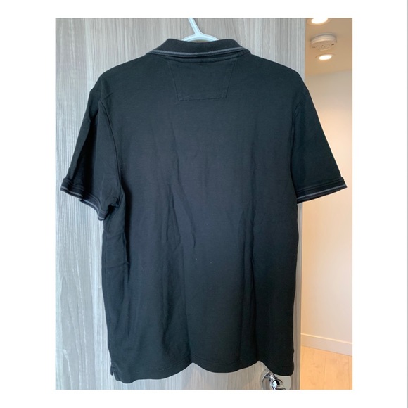 Calvin Klein black collared shirt (Medium) - Picture 2 of 4